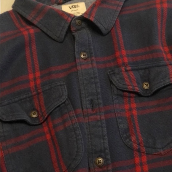 vans red and black flannel